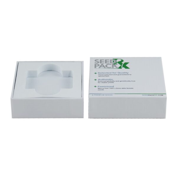 Two Part Lift Off Lid Gift Boxes Rigid Gift Box with Separate Lift Off Lid for Seed Packaging with EVA Foam Holder