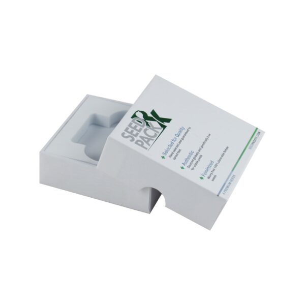 Two Part Lift Off Lid Gift Boxes Rigid Gift Box with Separate Lift Off Lid for Seed Packaging with EVA Foam Holder