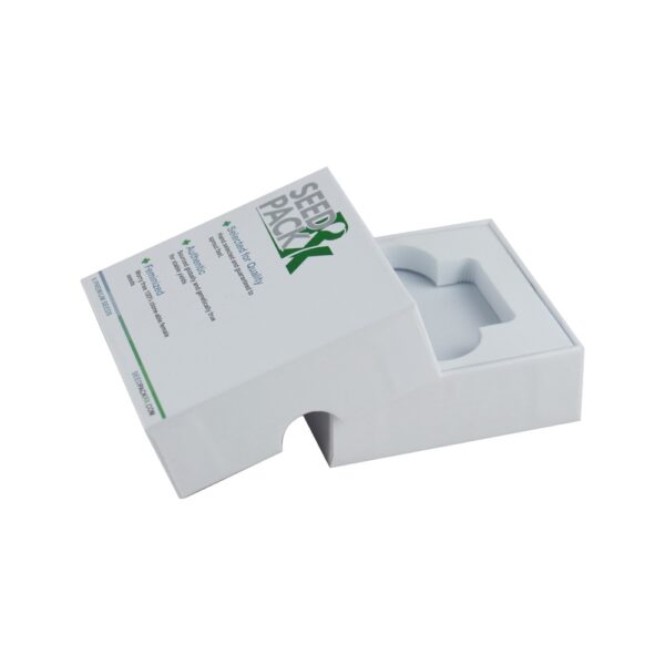 Two Part Lift Off Lid Gift Boxes Rigid Gift Box with Separate Lift Off Lid for Seed Packaging with EVA Foam Holder