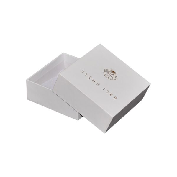 Two Piece Traditional Gift Boxes with Separate Lift off Lid for Jewelry Packaging with Gold Hot Foil Stamping