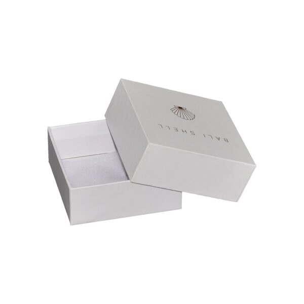 Two Piece Traditional Gift Boxes with Separate Lift off Lid for Jewelry Packaging with Gold Hot Foil Stamping