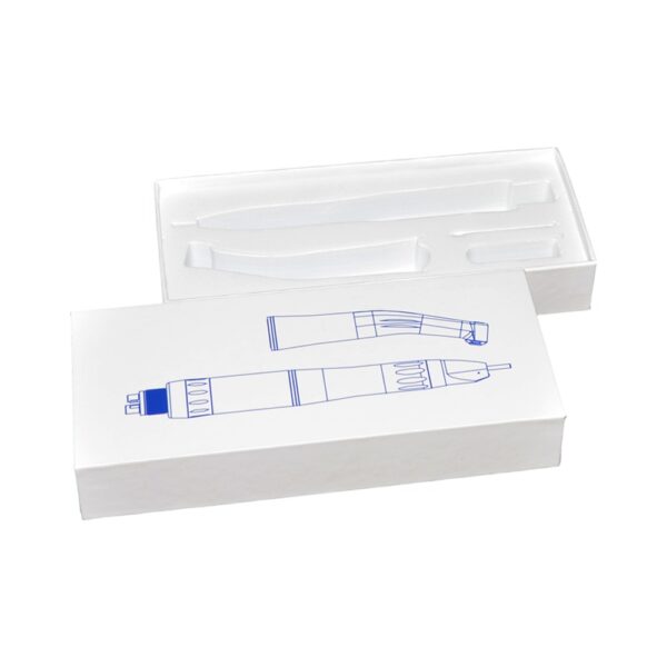 White Gift Packaging Paper Box in Lid and Base Style with EVA Foam Holder for Electric Toothbrush Packaging