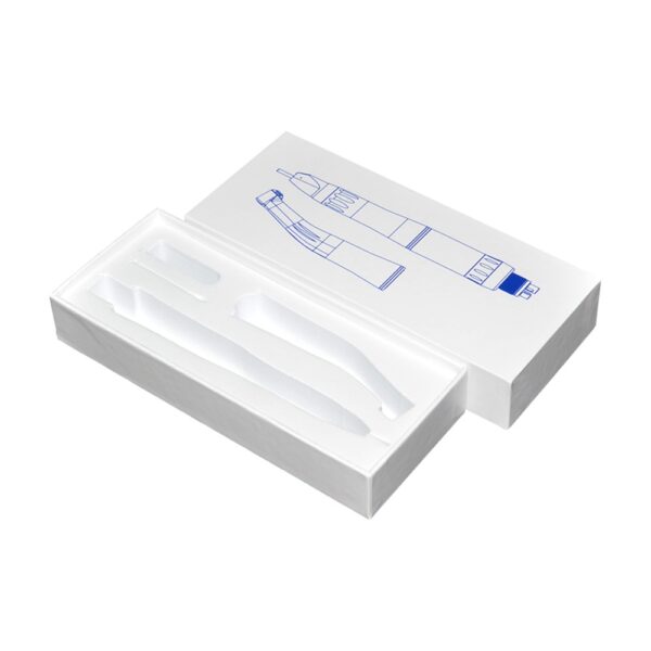 White Gift Packaging Paper Box in Lid and Base Style with EVA Foam Holder for Electric Toothbrush Packaging