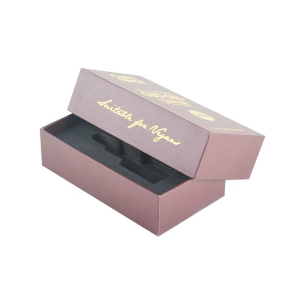 Wholesale Custom Luxury Printed CBD Oil Packaging Lid and Base Gift Box with EVA Holder and Gloden Logo