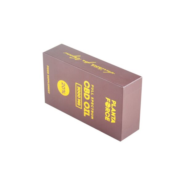 Wholesale Custom Luxury Printed CBD Oil Packaging Lid and Base Gift Box with EVA Holder and Gloden Logo