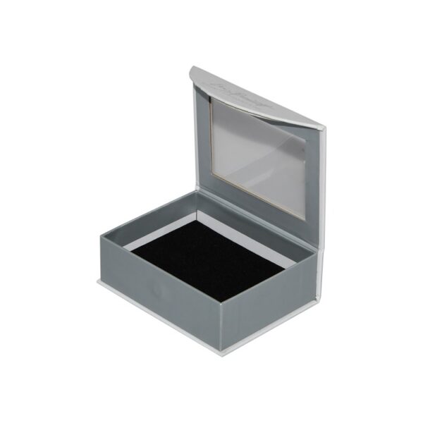 Wholesale Luxury Custom Design Magnetic Closure Gift Box with Clear Window Magnetic Closure Flip Cover