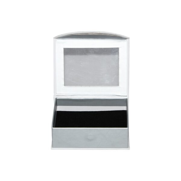 Wholesale Luxury Custom Design Magnetic Closure Gift Box with Clear Window Magnetic Closure Flip Cover