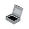 Wholesale Luxury Custom Design Magnetic Closure Gift Box with Clear Window Magnetic Closure Flip Cover