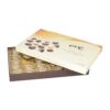 Wholesale Recycled Luxury Chocolate Packaging Lid and Base Gift Box with Custom Printing and Gold Plastic Tray