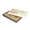 Wholesale Recycled Luxury Chocolate Packaging Lid and Base Gift Box with Custom Printing and Gold Plastic Tray