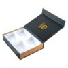 Wine Gift Box Packaging Magnetic Gift Box for Wine Bottle with Foam Tray and Gold Hot Foil Stamping Logo
