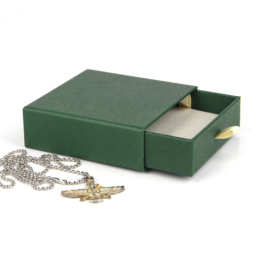 Why do a series of jewelry set packaging boxes use more paper instead of plastic? 3 jewelry set packaging boxes