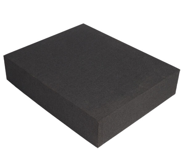 Custom Black Rigid Paper Gift Box with Lift-Off Lid Set