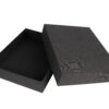 Custom Black Rigid Paper Gift Box with Lift-Off Lid Set