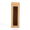 Custom Kraft Paper Window Box with Gold Foil Logo Packaging