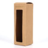 Custom Kraft Paper Window Box with Gold Foil Logo Packaging