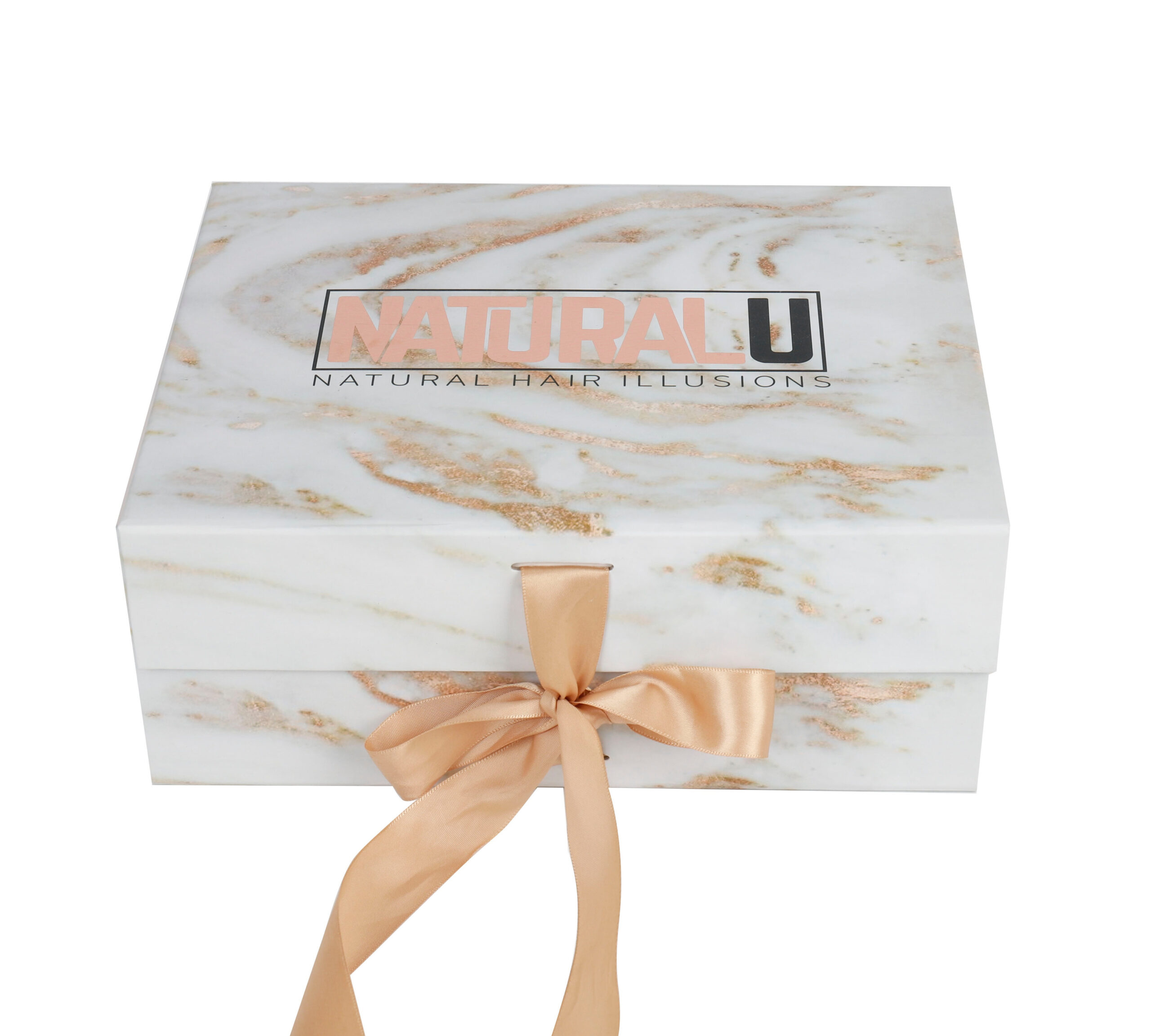 Custom Marble Print Magnetic Rigid Gift Box Packaging Set