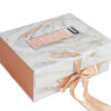 Custom Marble Print Magnetic Rigid Gift Box Packaging Set
