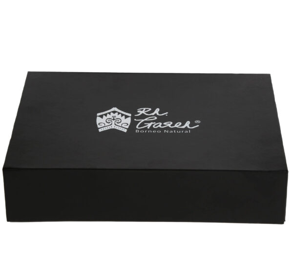 Custom Printed Black Magnetic Rigid Paper Gift Packaging Box