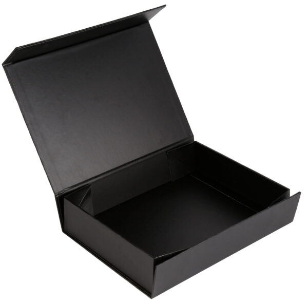 Custom Printed Black Magnetic Rigid Paper Gift Packaging Box