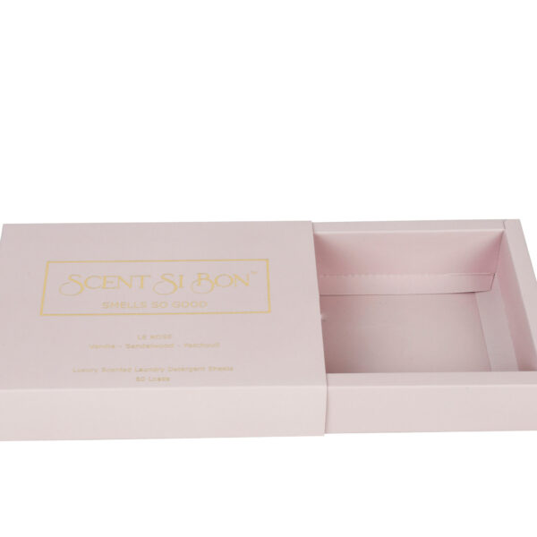 Custom Sliding Drawer Paper Box For Laundry Detergent Sheets Custom Sliding Drawer Paper Box For Laundry Detergent Sheets