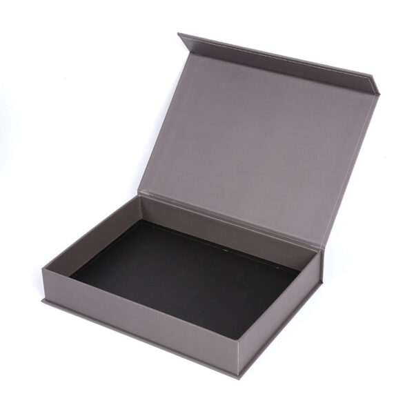 Customized Grey Rigid Chocolate Gift Box With EVA Insert