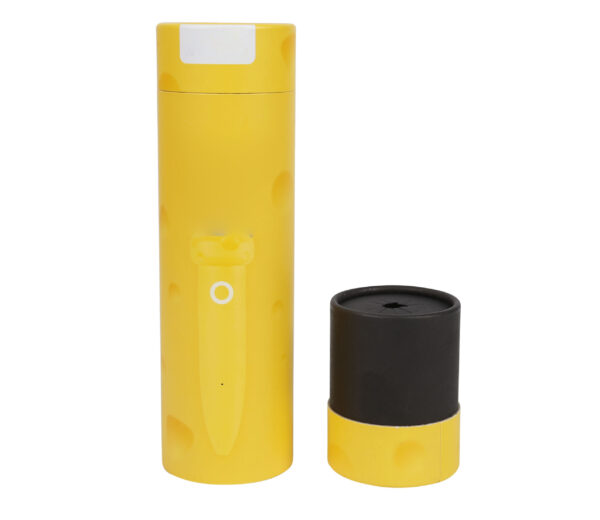 Customized Printed Yellow Push Up Paper Tubes Packaging