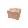 Customized White Rigid Paper Gift Boxes With Ribbon Bow