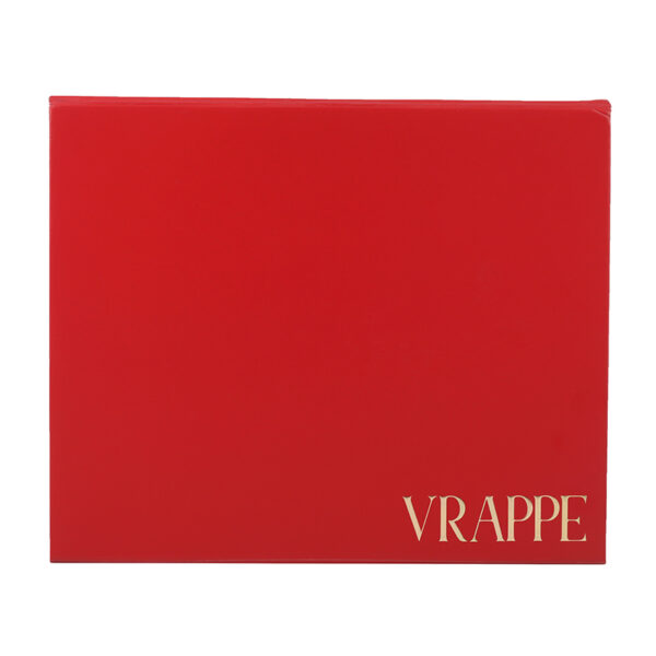 Wholesale Custom Red Rigid Gift Box With Gold Logo Print