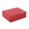 Wholesale Custom Red Rigid Gift Box With Gold Logo Print
