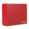 Wholesale Custom Red Rigid Gift Box With Gold Logo Print