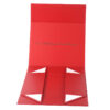 Wholesale Custom Red Rigid Gift Box With Gold Logo Print