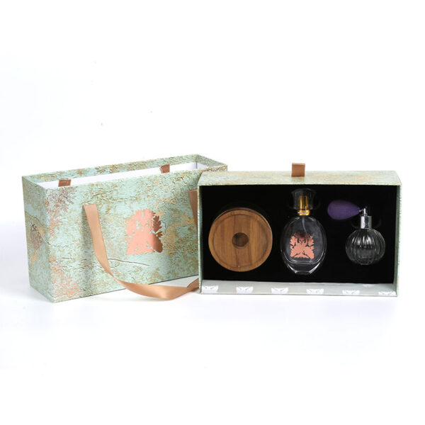 Caja de lujo personalizada para regalo de perfumes con bandeja de EVA