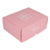 Envases de cartón ondulado rosa personalizados para regalos de belleza