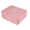 Envases de cartón ondulado rosa personalizados para regalos de belleza