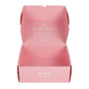 Envases de cartón ondulado rosa personalizados para regalos de belleza