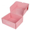 Envases de cartón ondulado rosa personalizados para regalos de belleza