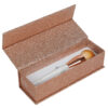 Benutzerdefinierte Rose Gold Glitter magnetische Make-up Pinsel Geschenk-Box