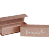 Benutzerdefinierte Rose Gold Glitter magnetische Make-up Pinsel Geschenk-Box