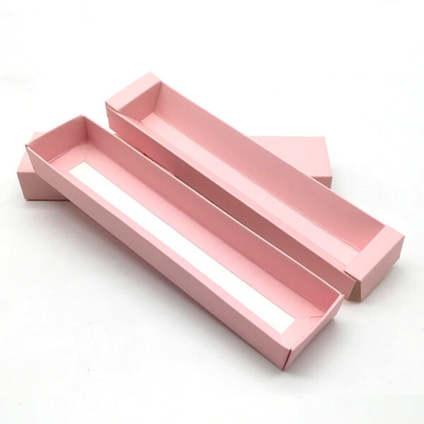 Kundenspezifische rosa Faltschachteln für schlanke Geschenkverpackungen
