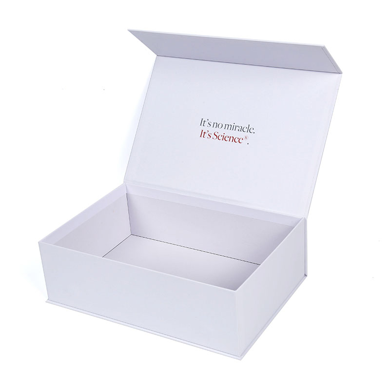 Individuell bedruckte weiße magnetische starre Geschenkpapierschachteln