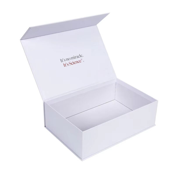 Individuell bedruckte weiße magnetische starre Geschenkpapierschachteln