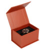 Logo Printed Magnetic Watch Gift Box With Black Foam Insert
