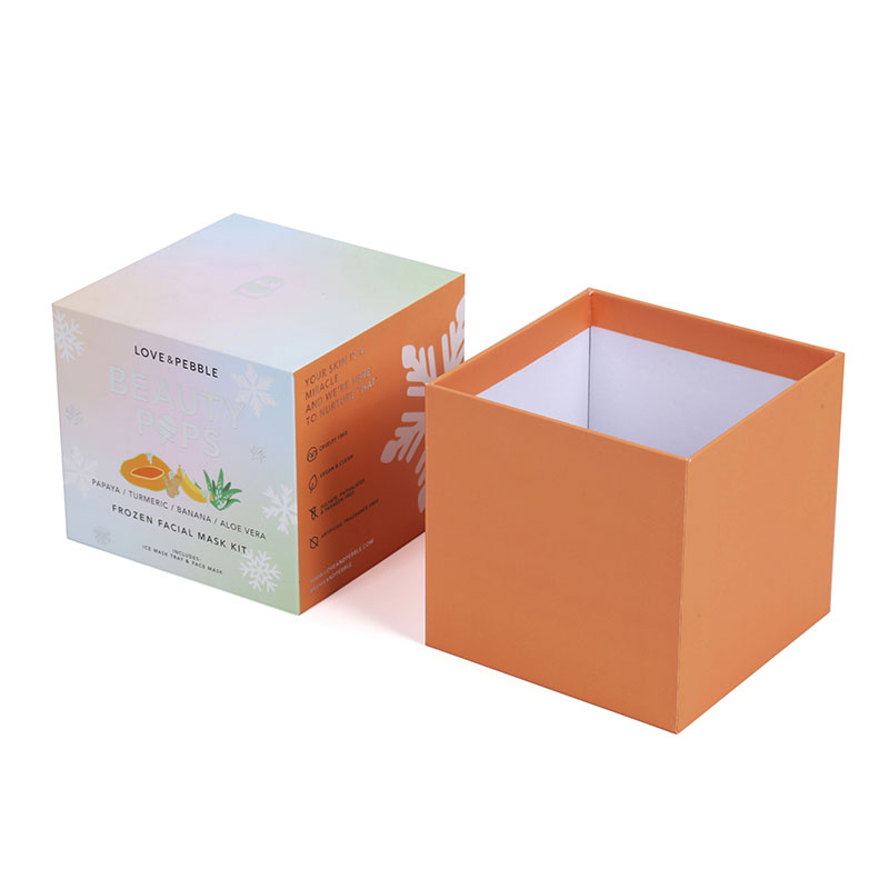 Logo Printed Rigid Frozen Facial Mask Kit Packaging Box