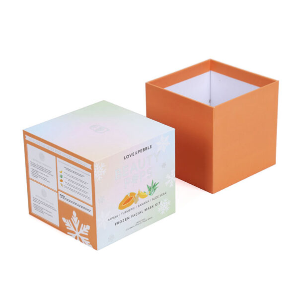Logo Printed Rigid Frozen Facial Mask Kit Packaging Box