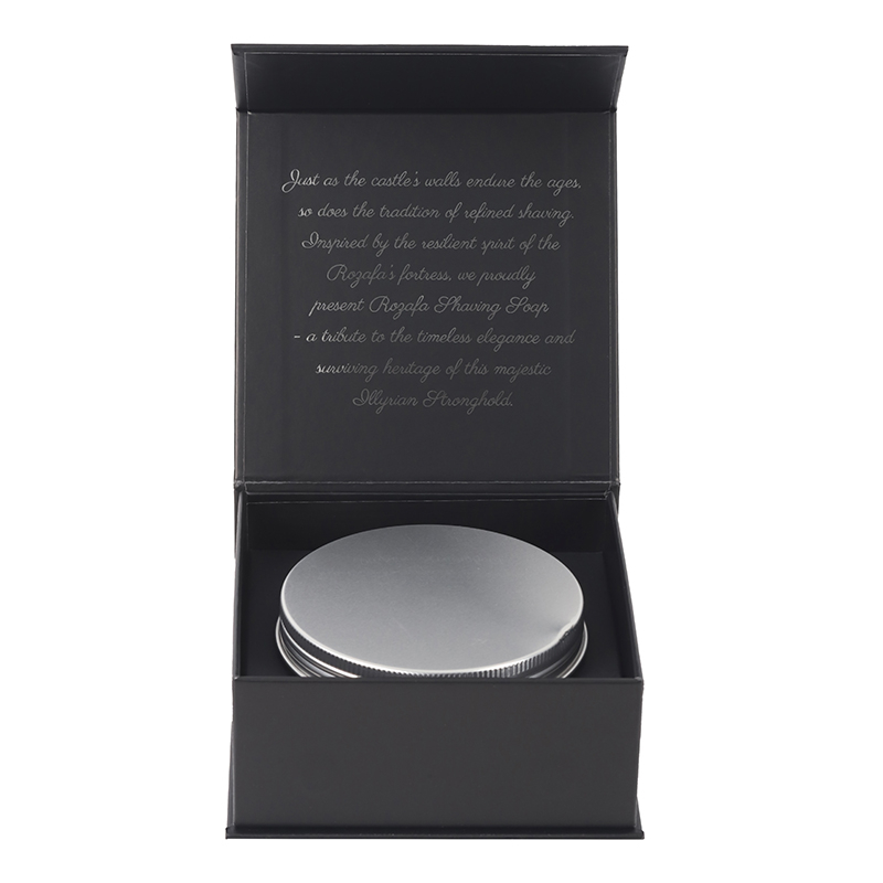 Luxury Custom Black Magnetic Rigid Candle Gift Box Packaging