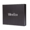 Matte Black Magnetic Wine Gift Box With EVA Foam Insert