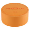 Emballage en tube de papier imprimé orange pour cadeaux en chocolat