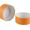Emballage en tube de papier imprimé orange pour cadeaux en chocolat