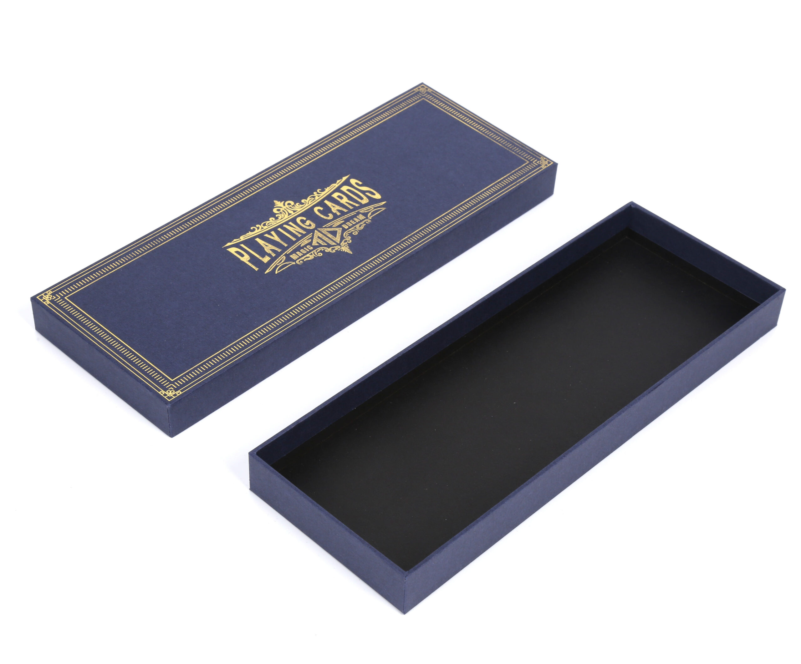 Personalized Gold Foil Logo Card Game Paper Box Packaging